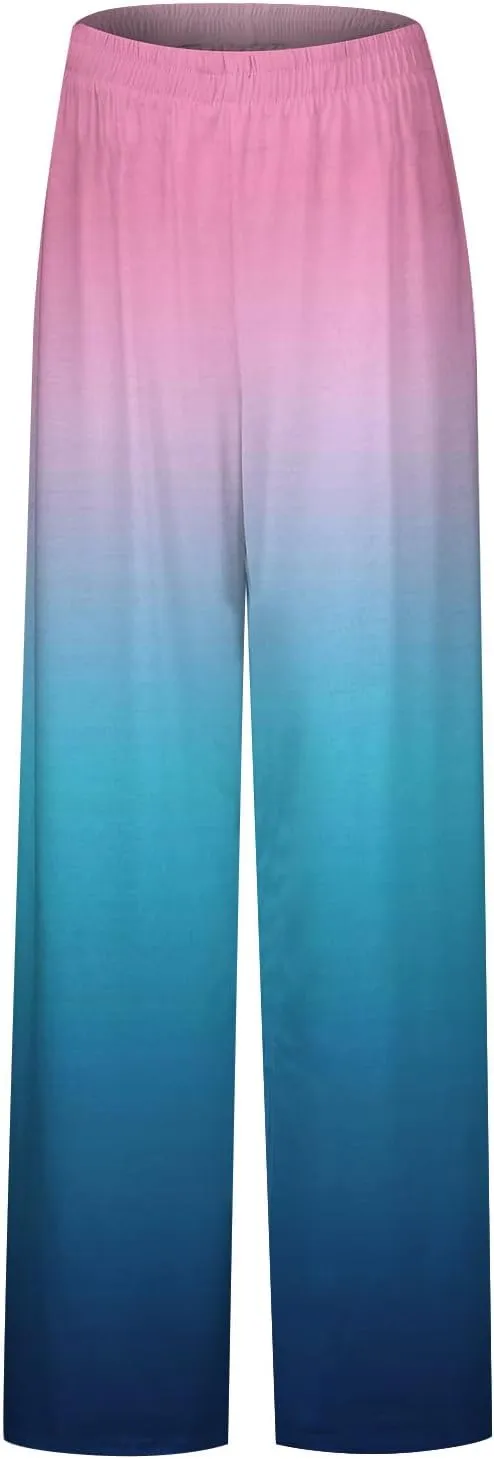 2025 Beach Vacation Drawstring Flowy Pants That Look Like Skirts- Gauze Summer Pants for Women Boho Trousers