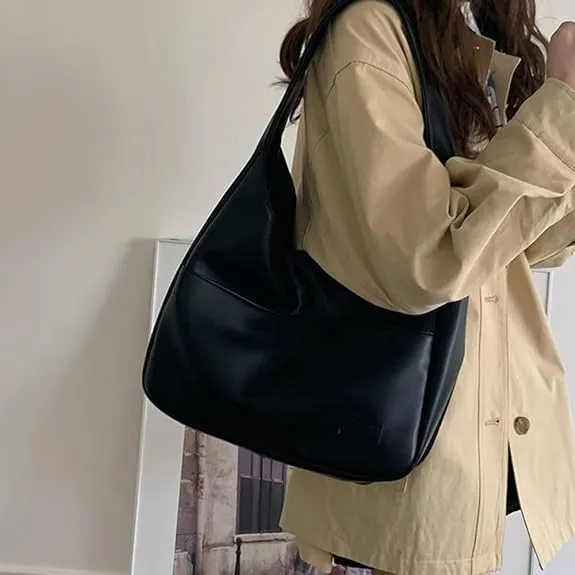 2PCS Ooomay Maya Shoulder Bag, Maya - Shoulder Bag, Ooomay Maya Tote Bag, Vegan Leather Maya Bag Casual Trendy Soft Bag