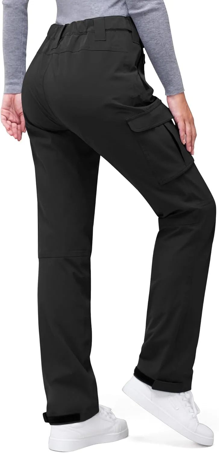33,000ft Women's Rain Pants, Waterproof Lightweight Breathable Rain Overall Hiking Pants