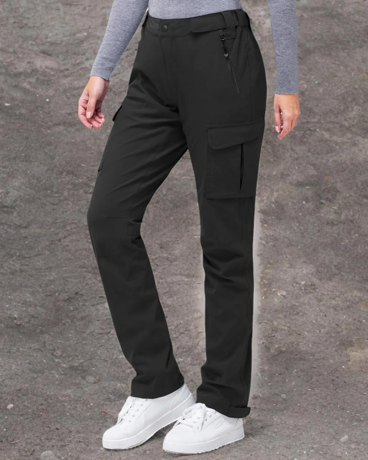 33,000ft Women's Rain Pants, Waterproof Lightweight Breathable Rain Overall Hiking Pants