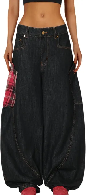 Aelfric Eden Super Baggy Barrel Jeans Wide Leg Denim Trouser Straight Leg Jeans Unisex Vintage Pants