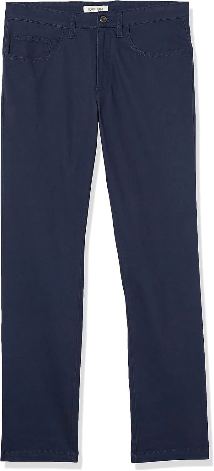 Amazon Essentials Men's Chino, Slim-Fit Pants with 5-Pockets, Comfort Stretch (Previously GoodThreads)