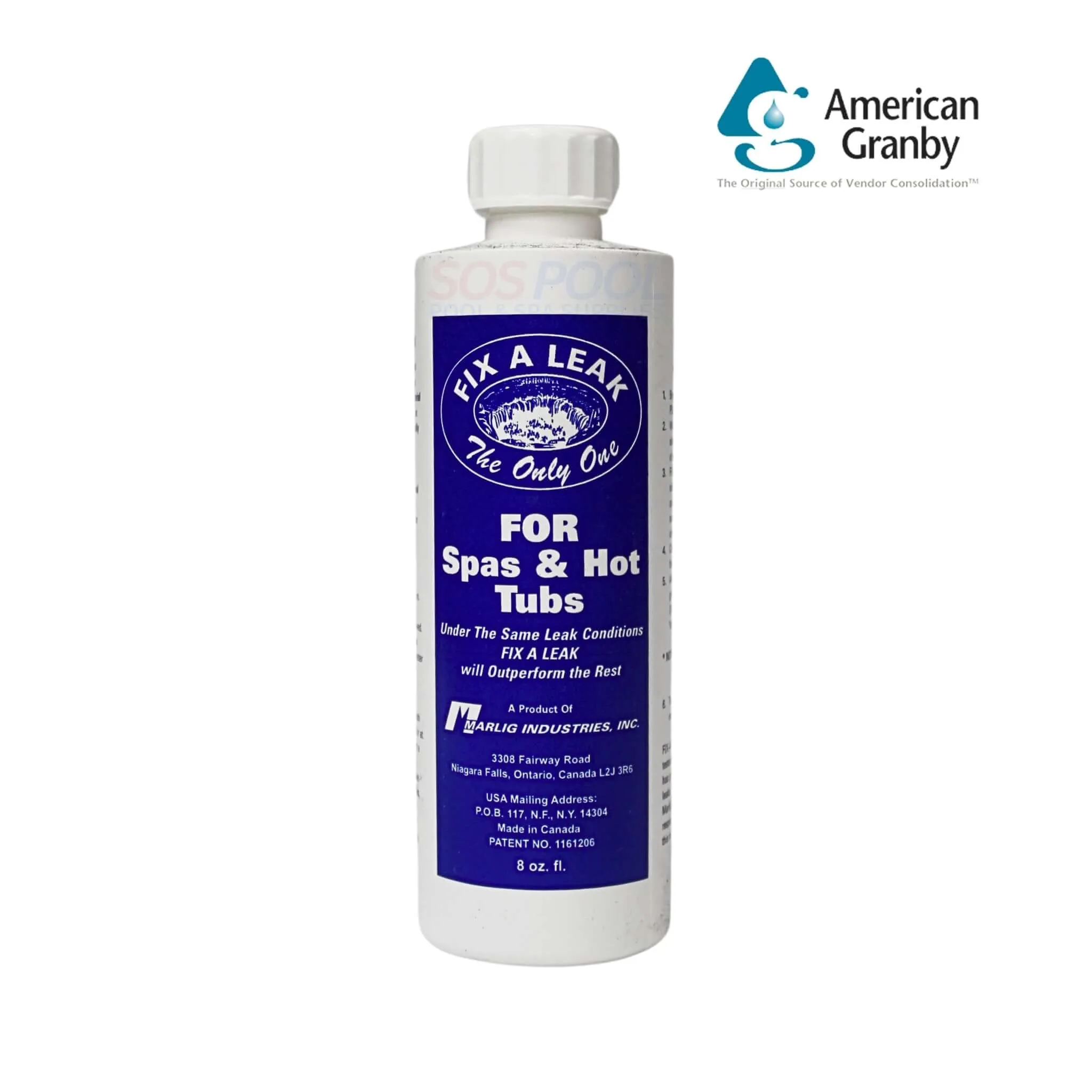 American Granby Marlig Fix-A-Leak Pool and Spa Leak Sealant | 8oz | FAL8