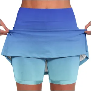 Athletic Skorts for Women High Waisted Plus Size Skort Summer Casual Skort Trendy Skirts Tennis Skorts with Pockets