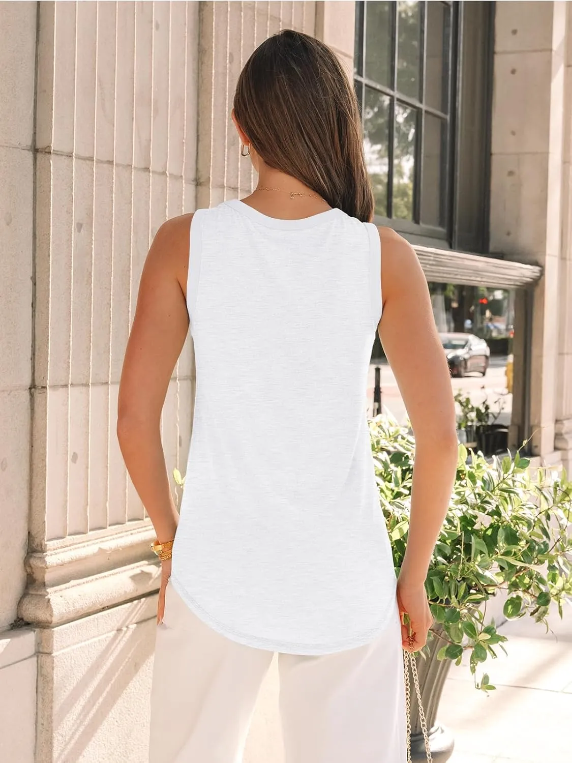 AUTOMET Womens Plus Size Tank Tops Summer Sleeveless High Neck Casual Trendy Loose Flowy Beach Shirt Vacation Outfits