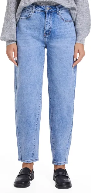 Barrel Jeans for Women High Waisted Wide Leg Stretchy Women's Jeans Baggy Relax Fit Trendy Denim