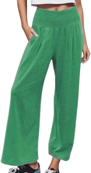 Boho Clothes for Women Buckle Pants with Elegant Pockets and Casual Wide Leg Fashion Plus Size Linen Pants for Women