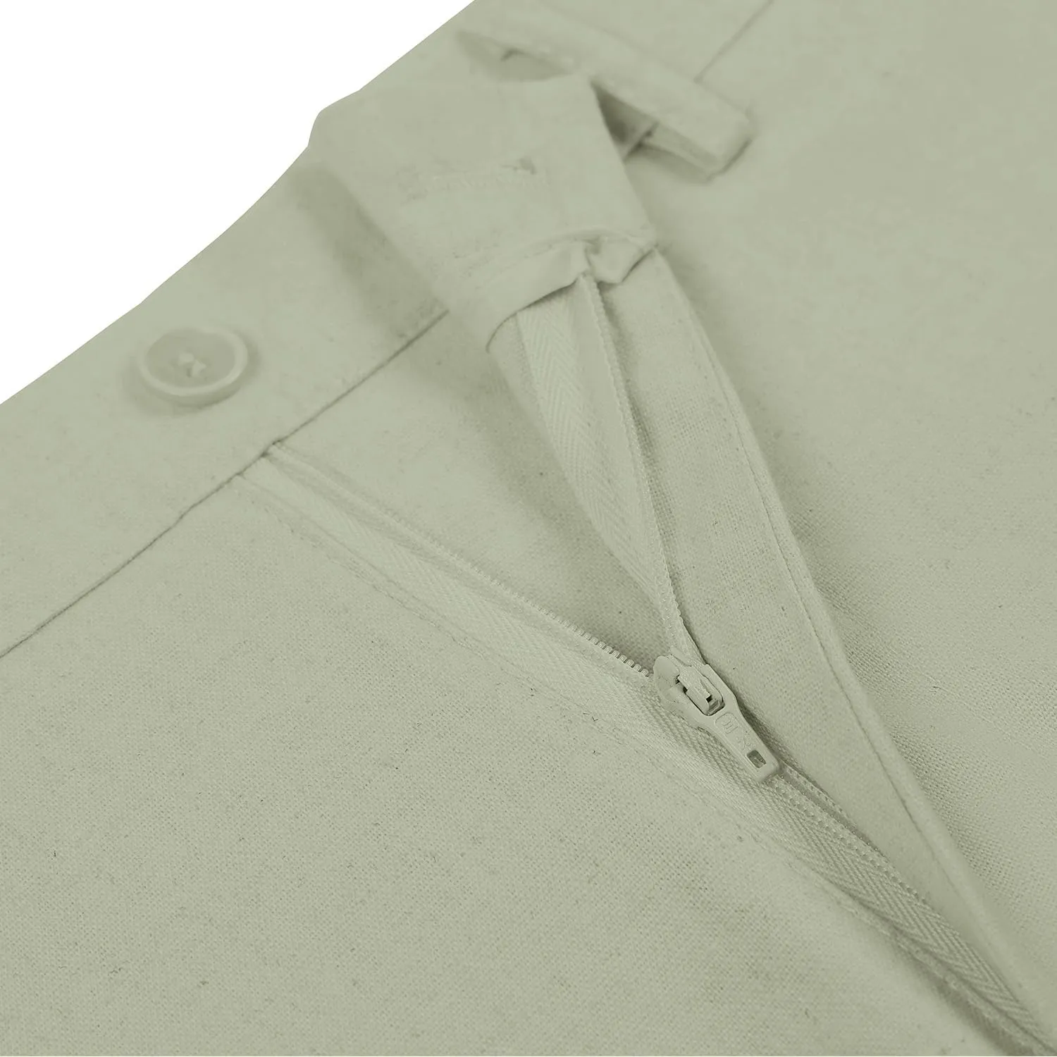 Boys' Linen Pants Lightweight Flat Front Dress Pants Kids School Uniform