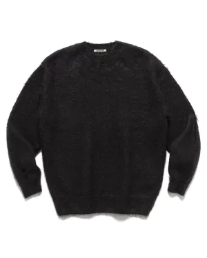 Brushed Super Kid Mohair Knit P/O Ink Black