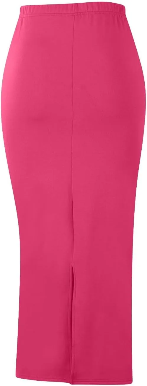 Business Pencil Skirt for Women High Waisted Below Knee Bodycon Skirts 2025 Fashion Solid Sexy Office Work Skorts