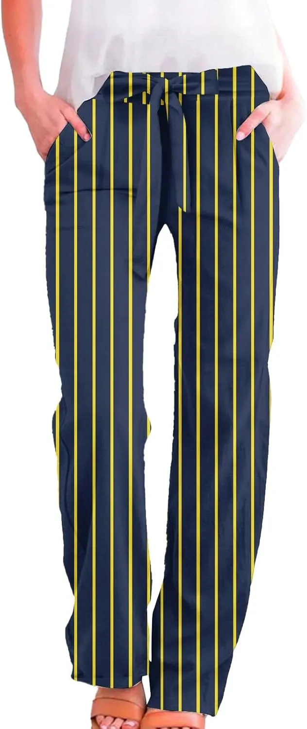 Cargo Japanese Pants for Women Cotton Linen Wide Leg Pants Casual Summer Boho Baggy Lantern Trouser with Pockets