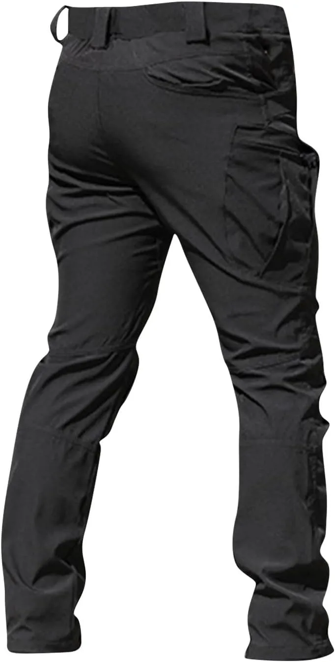 Cargo Pants Men Comfort Travel Stretch Camping Work Pants Resistant Outdoor Ripstop Lightweight Fishing Hiking Pants