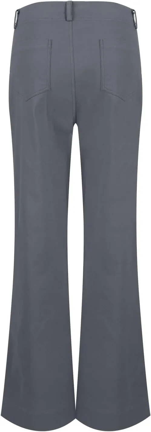 Causal Wide Leg Pants for Women Y2K Stretch Twill High Waisted Chino Pants Comfy Slim Fit Dress Pants with Pockets