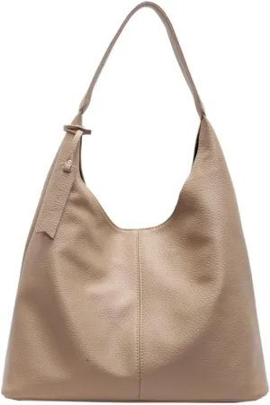 Chic Vegan Leather Hobo Bags for Women Slouchy Tote Purses Retro Shoulder Handbag for Stylish Casual Trendy