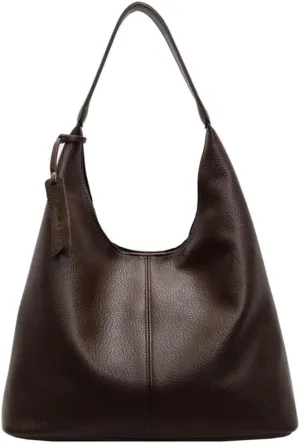 Chic Vegan Leather Hobo Bags for Women Slouchy Tote Purses Retro Shoulder Handbag for Stylish Casual Trendy