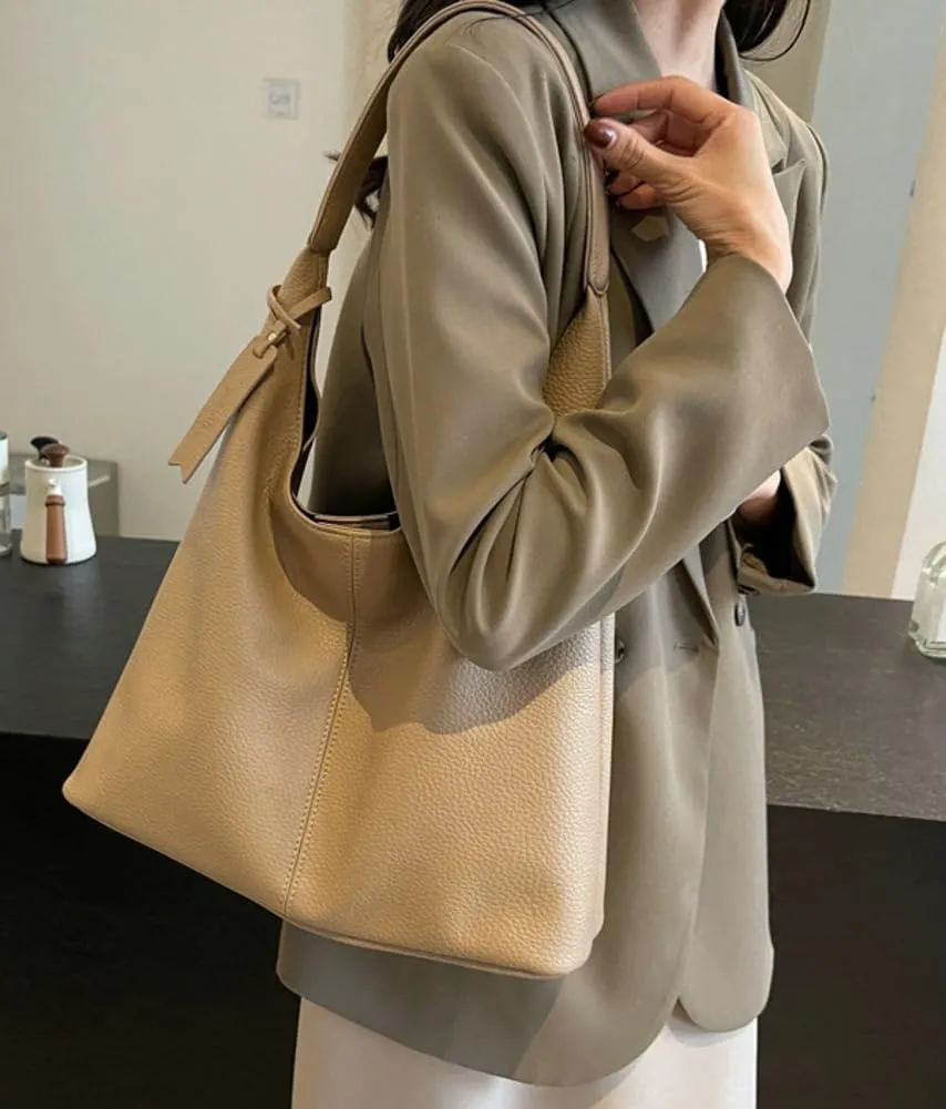 Chic Vegan Leather Hobo Bags for Women Slouchy Tote Purses Retro Shoulder Handbag for Stylish Casual Trendy