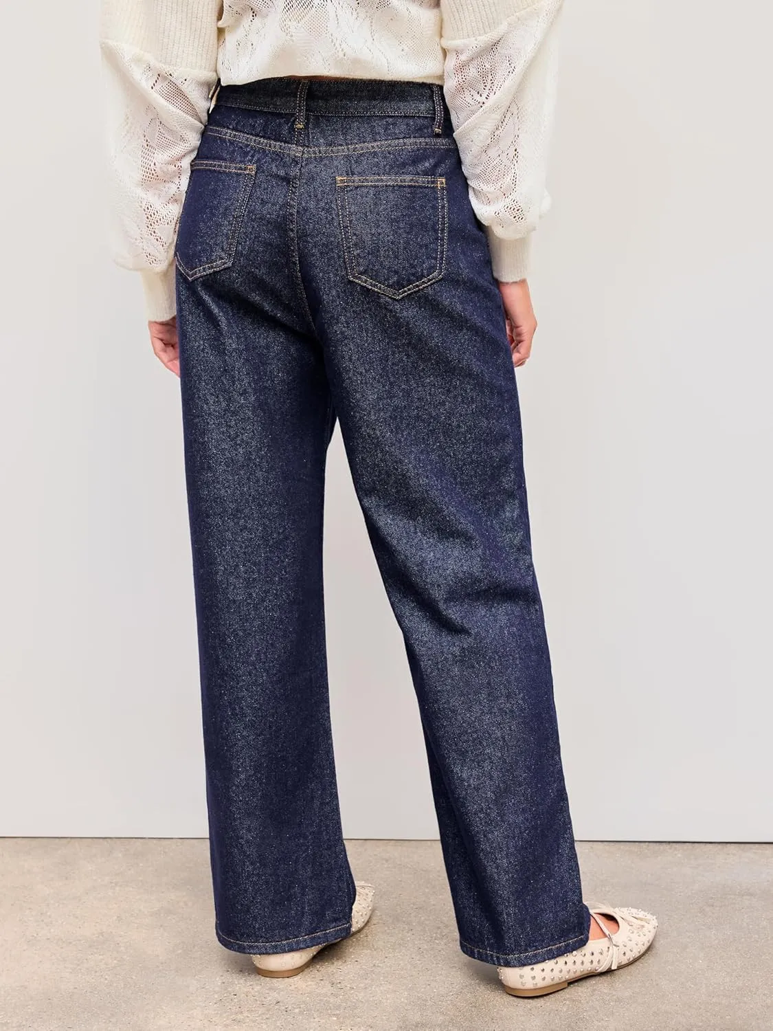 CIDER Wide Leg Jeans for Women High Waisted Denim Pants Boyfriend Jeans Trendy Casual Summer Bottom
