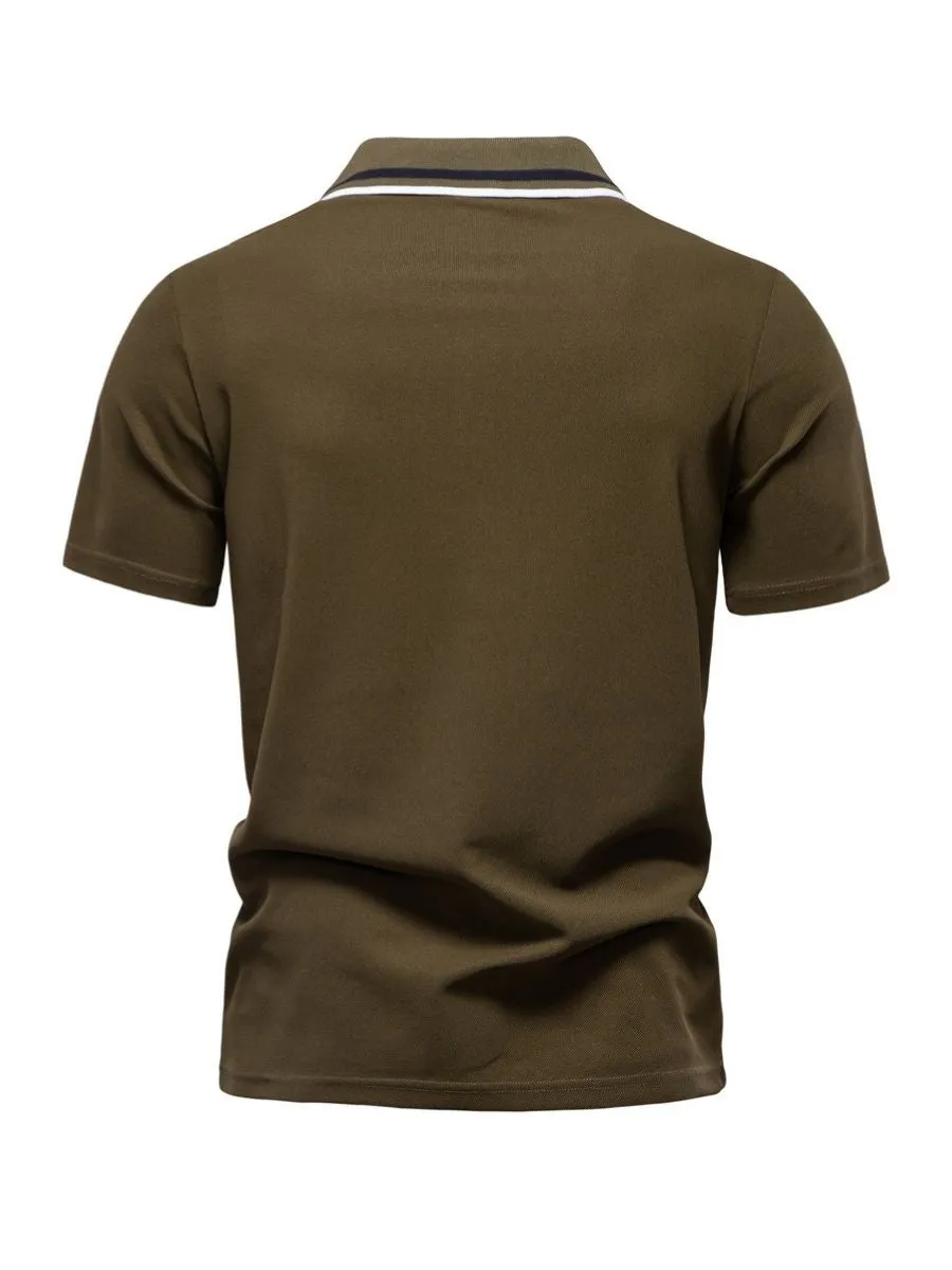 Classic Polo Shirt with Chest Pocket