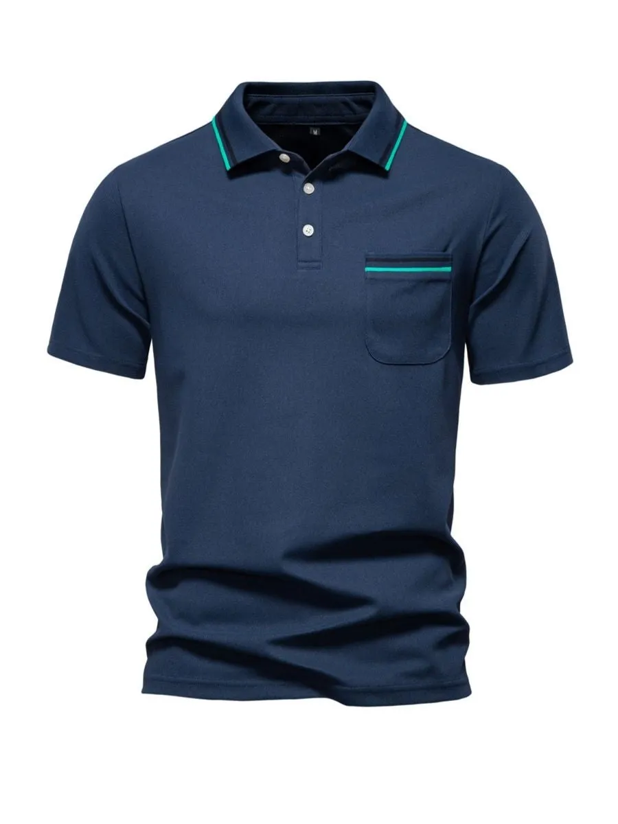 Classic Polo Shirt with Chest Pocket