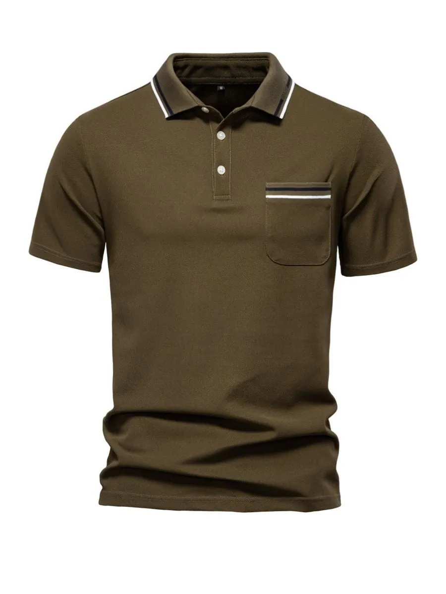 Classic Polo Shirt with Chest Pocket