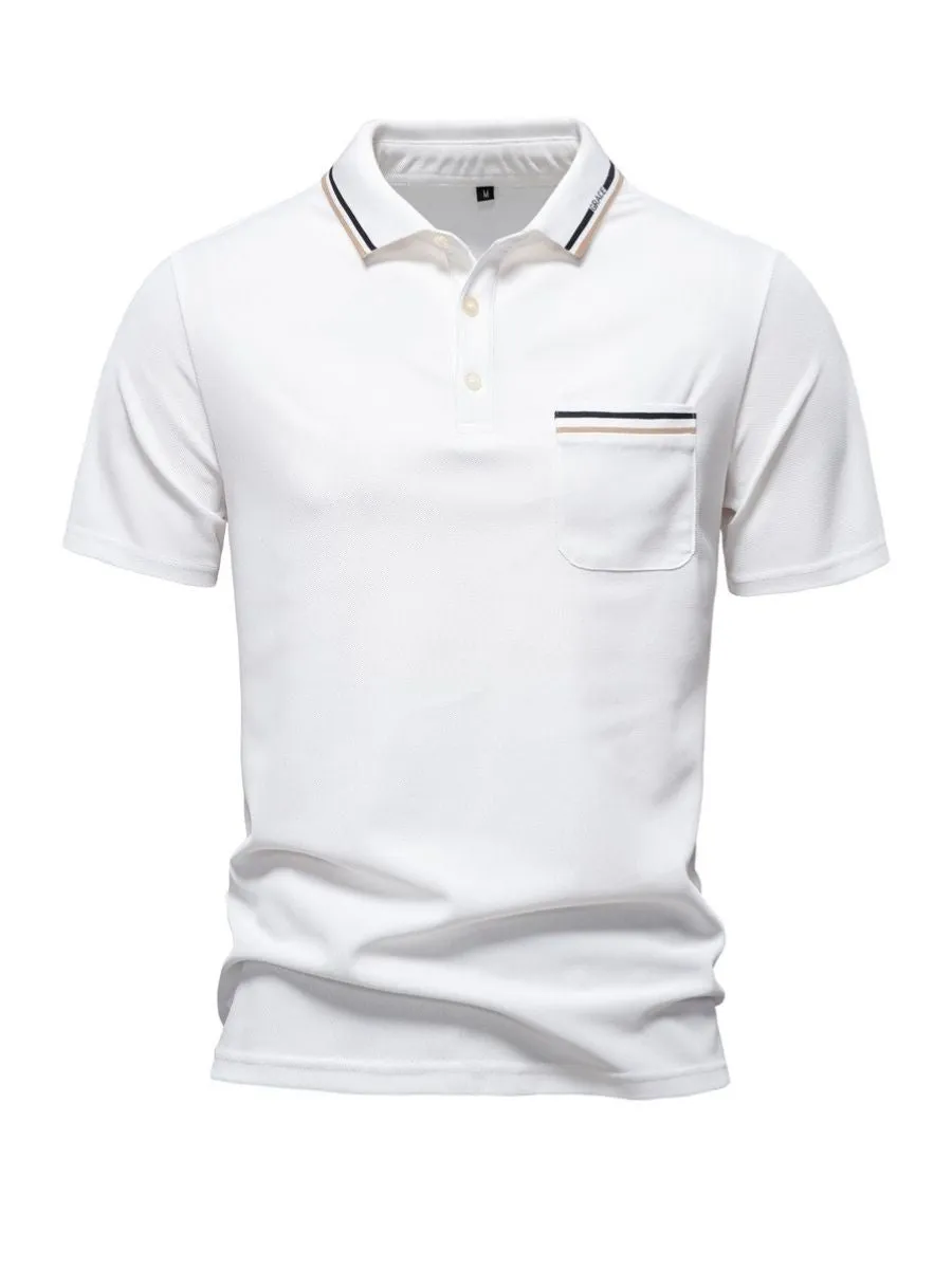 Classic Polo Shirt with Chest Pocket