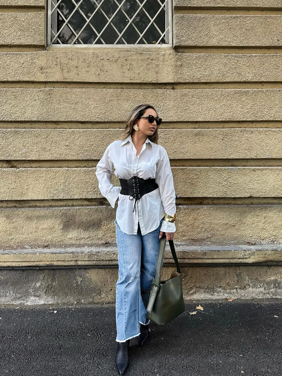 Genleck Barrel Jeans Women Wide Leg - Vintage Baggy Ripped Jeans Y2k Boyfriend Ankle Denim Pants