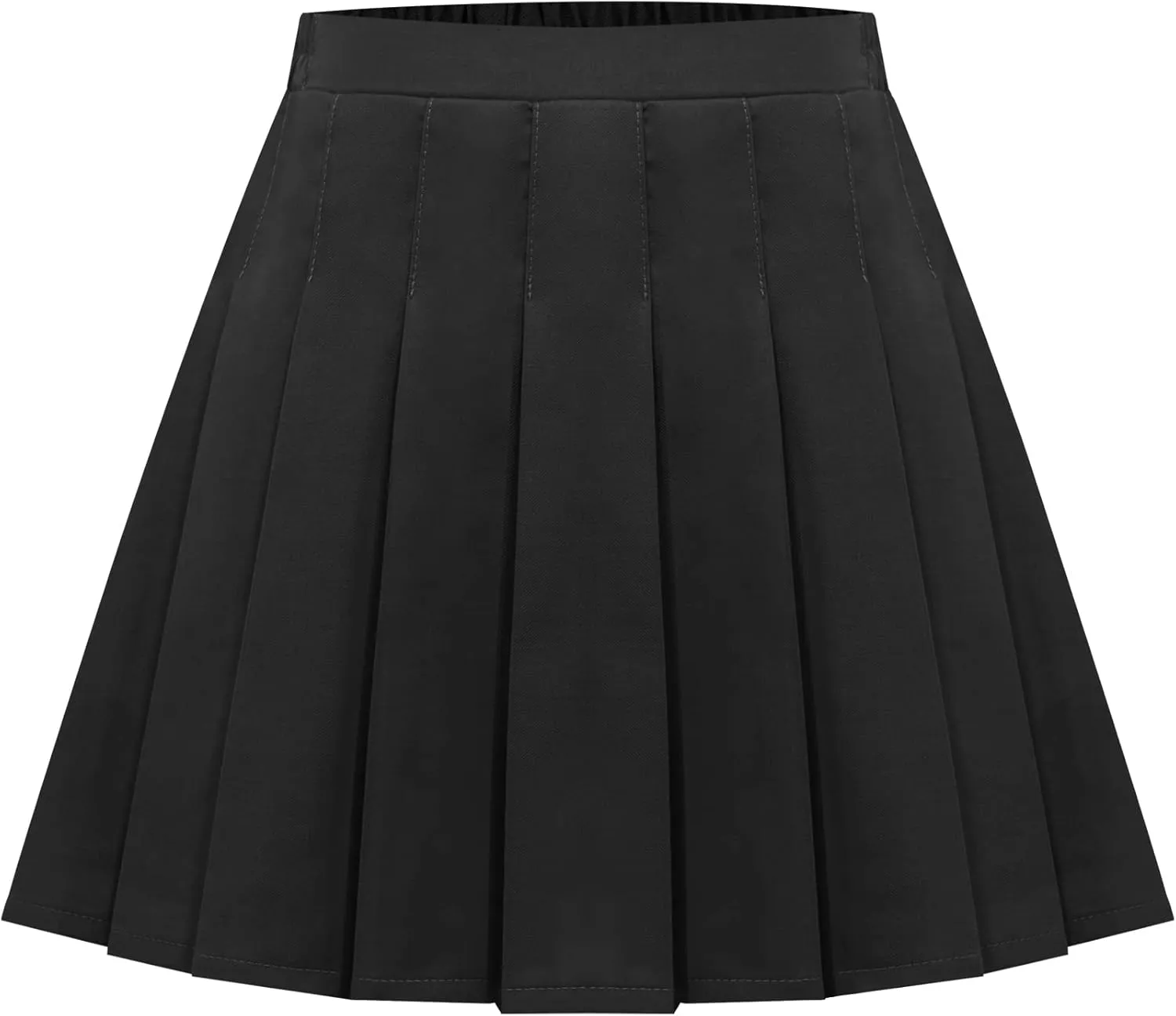Happy Cherry Girls Pleated Mini Skirt School Uniform Skirt A Line High Waist Tennis Skirt Inner Shorts