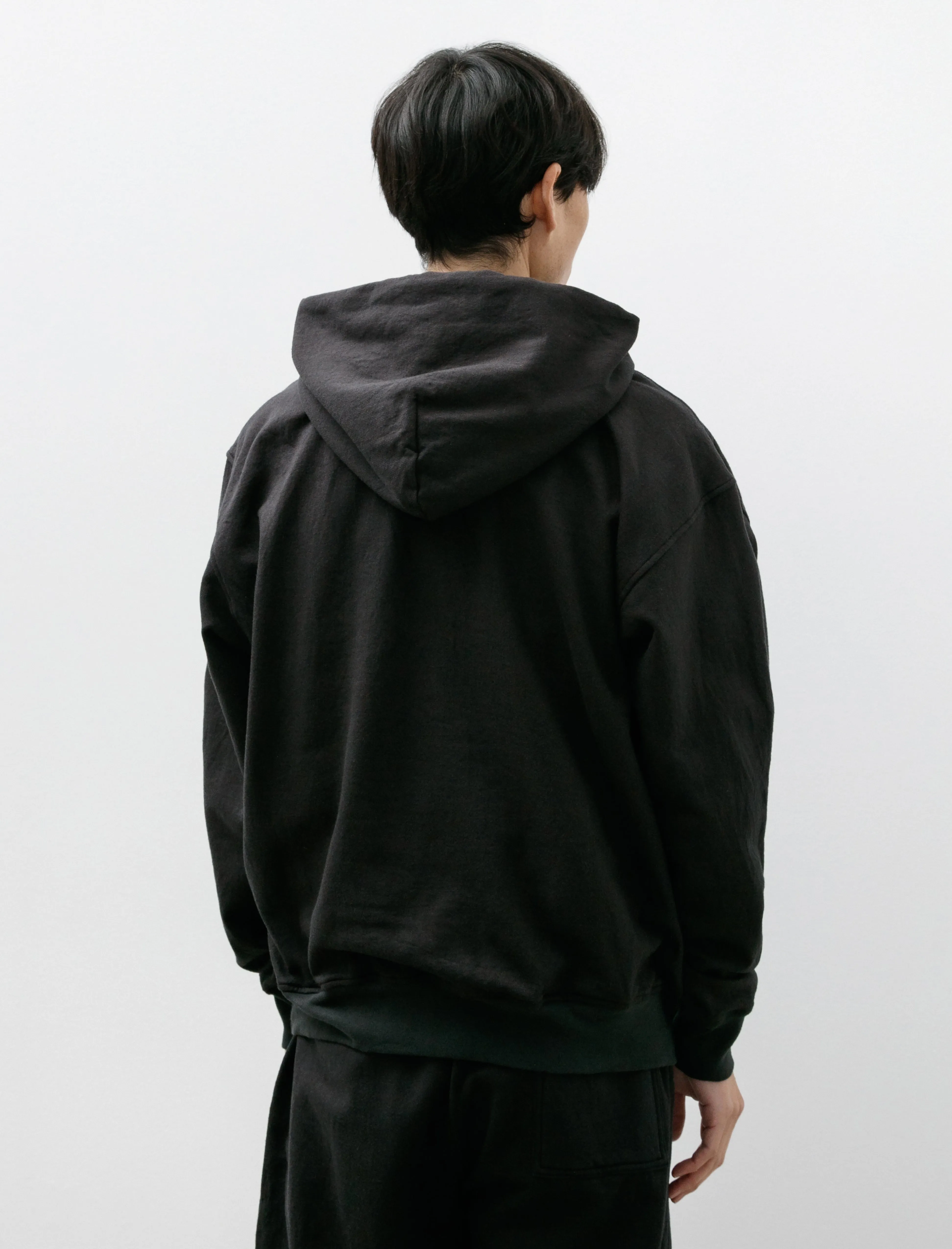 Hoody Felted Fleece Wooly Black