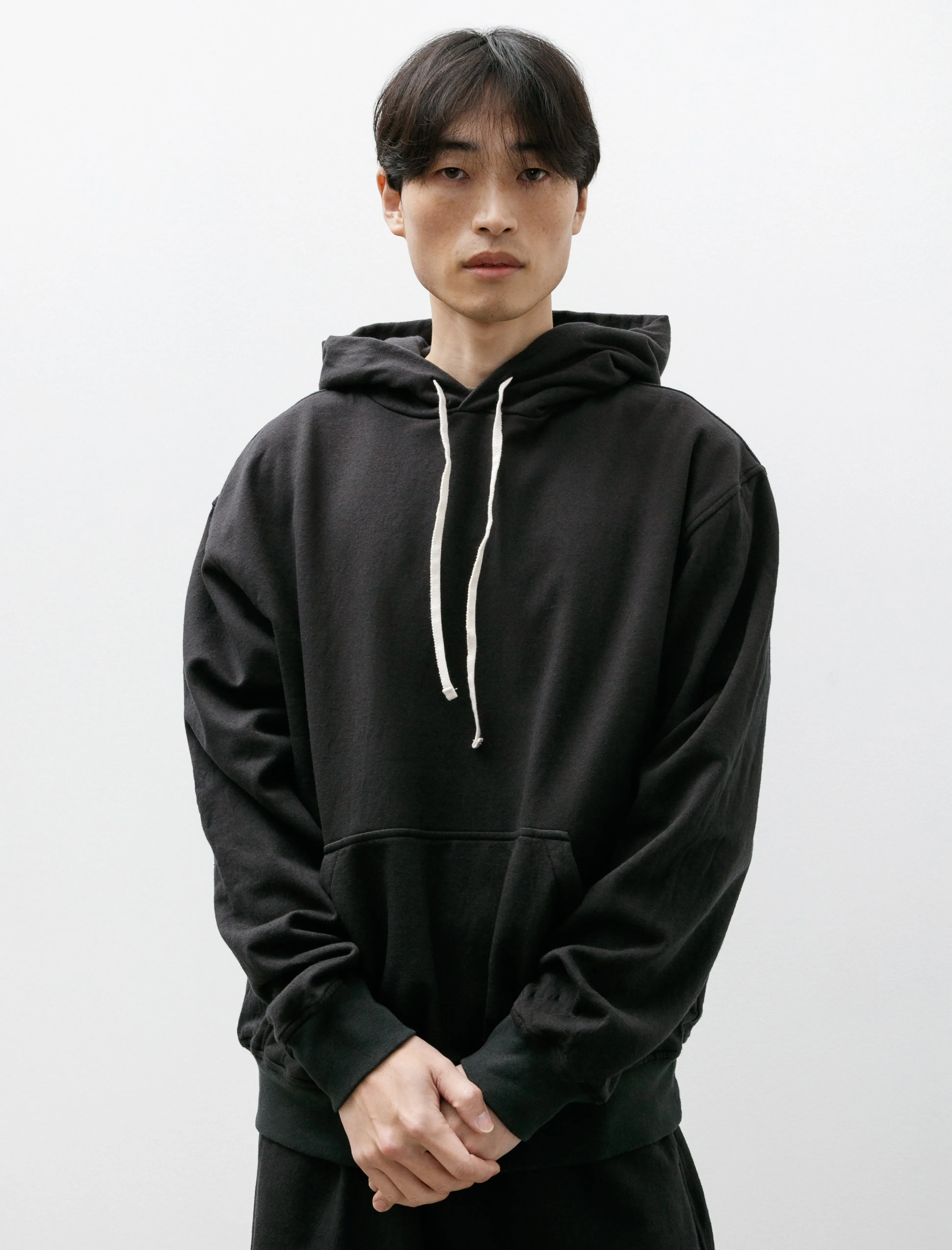 Hoody Felted Fleece Wooly Black