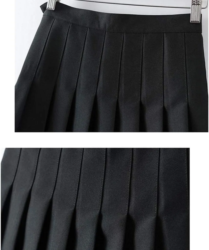 Hoop Skirt Steel Waist Mini Skirt High Fashion Pleated Waist Women's Casual Slim Skirt Tennis Skirt Silk Midi