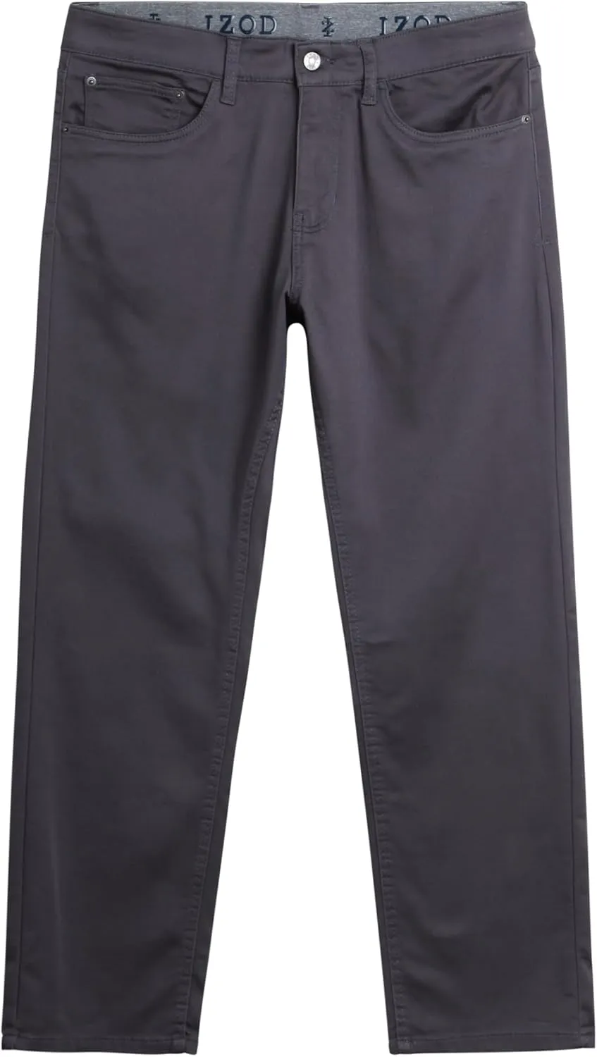 IZOD Men's Jeans - Regular Fit Comfort Stretch Knit Denim Jeans - Straight Leg Casual Pants for Men