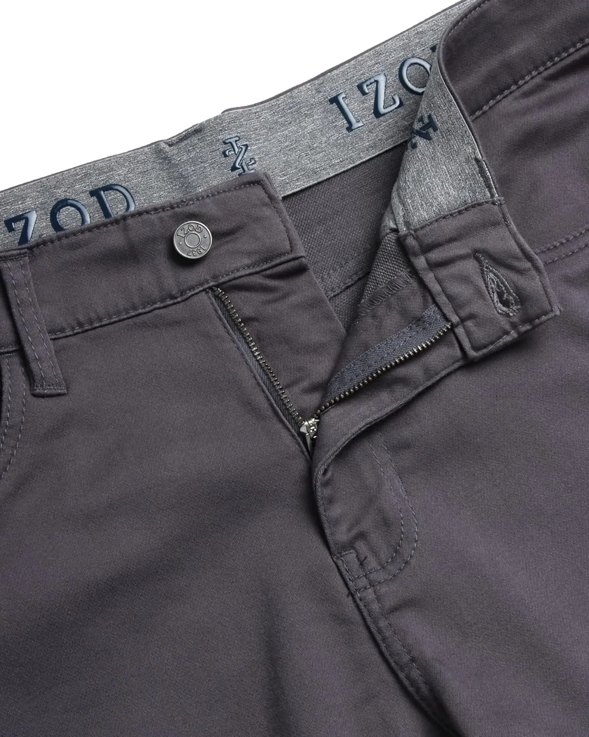 IZOD Men's Jeans - Regular Fit Comfort Stretch Knit Denim Jeans - Straight Leg Casual Pants for Men