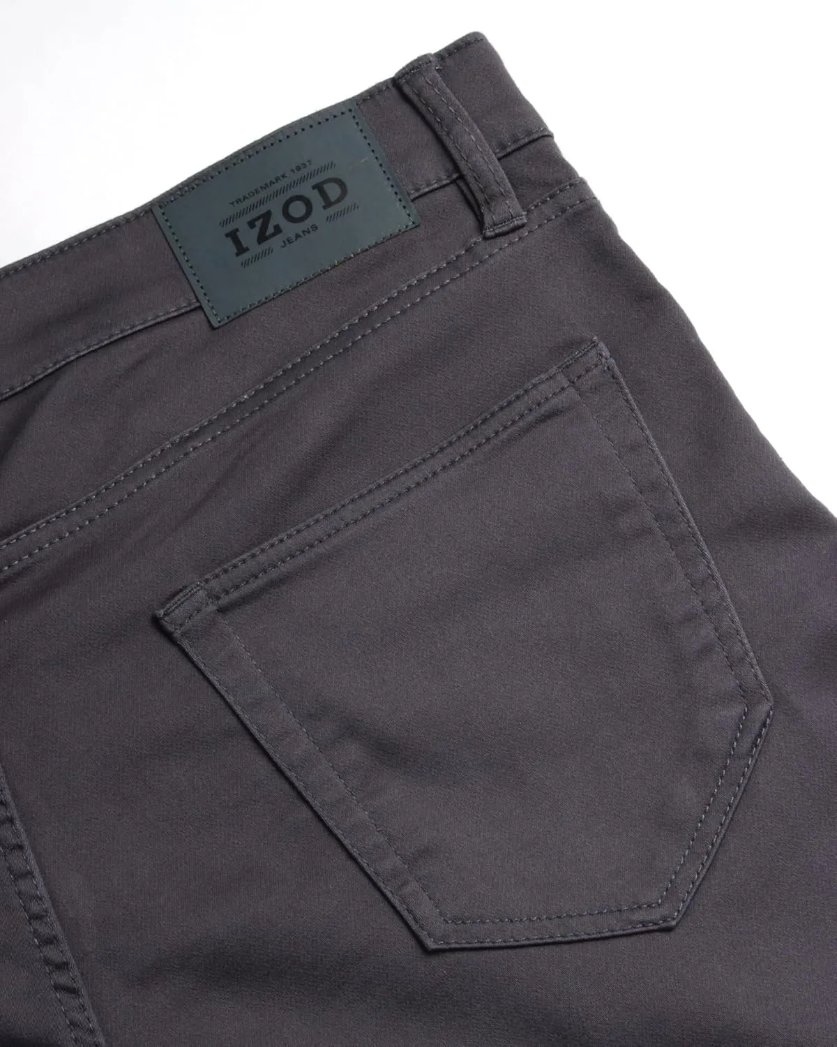 IZOD Men's Jeans - Regular Fit Comfort Stretch Knit Denim Jeans - Straight Leg Casual Pants for Men