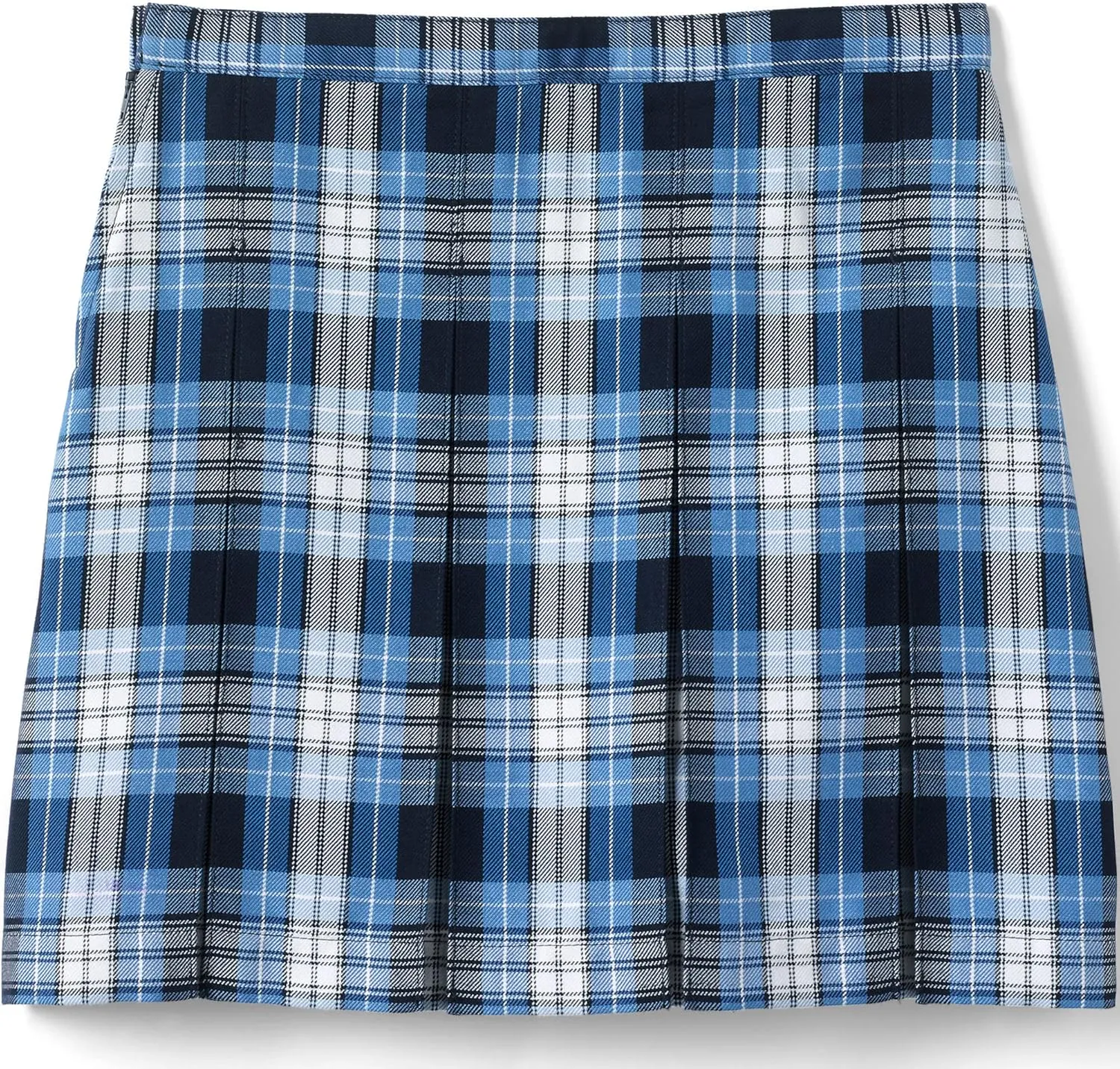 Lands' End School Uniform Girls Plaid Box Pleat Skirt Top of The Knee
