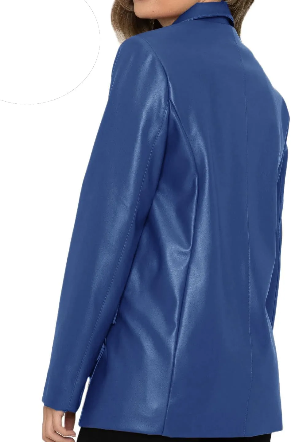 Leather Blazer For Women Real Lambskin 2 Button Casual Leather Jacket Women Classic Womens Leather Blazer