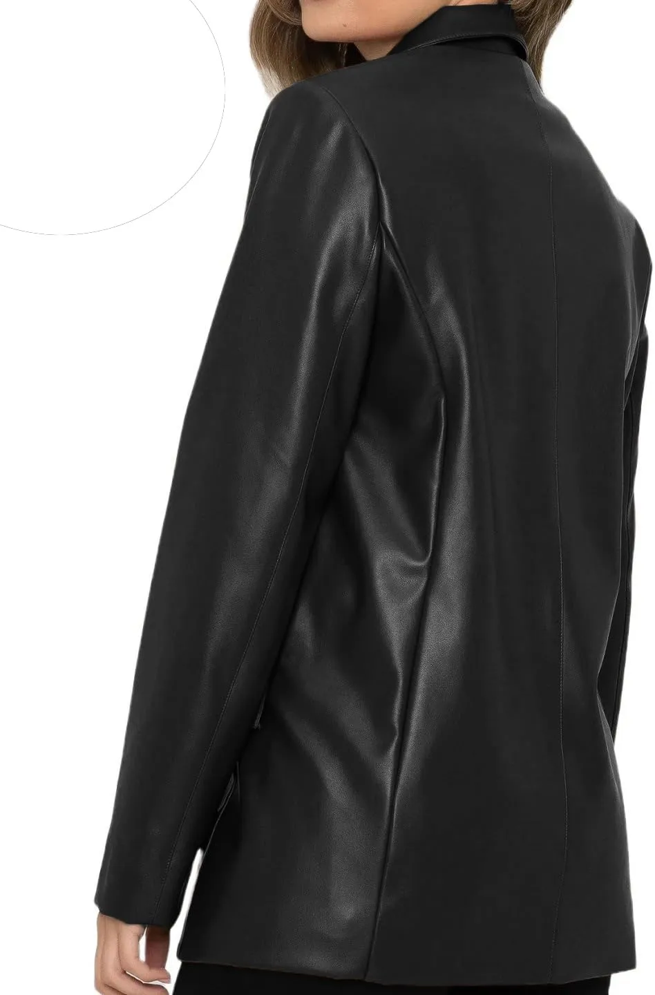 Leather Blazer For Women Real Lambskin 2 Button Casual Leather Jacket Women Classic Womens Leather Blazer