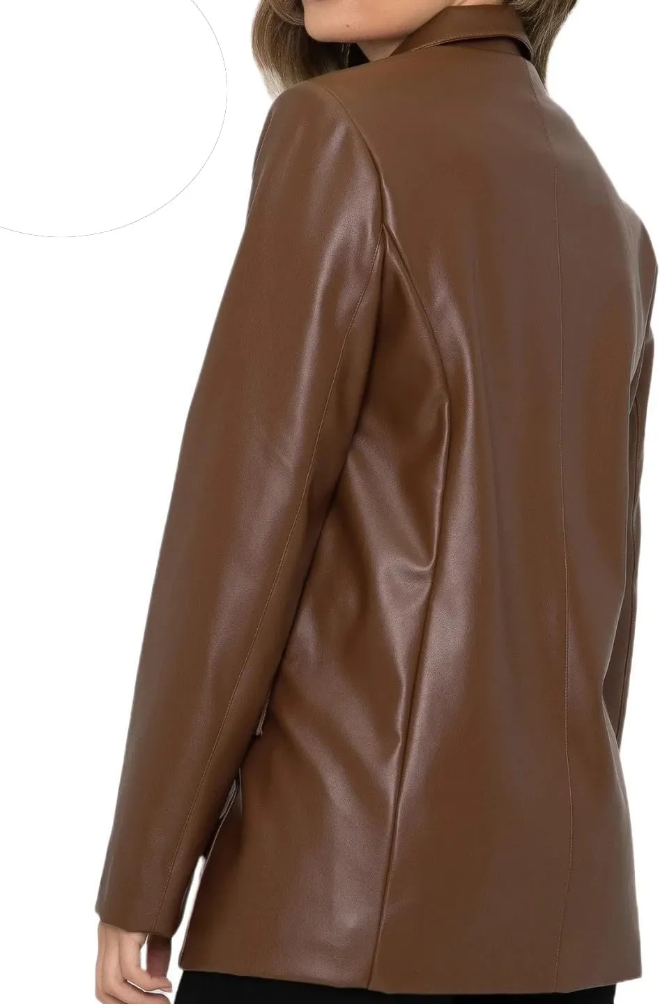 Leather Blazer For Women Real Lambskin 2 Button Casual Leather Jacket Women Classic Womens Leather Blazer