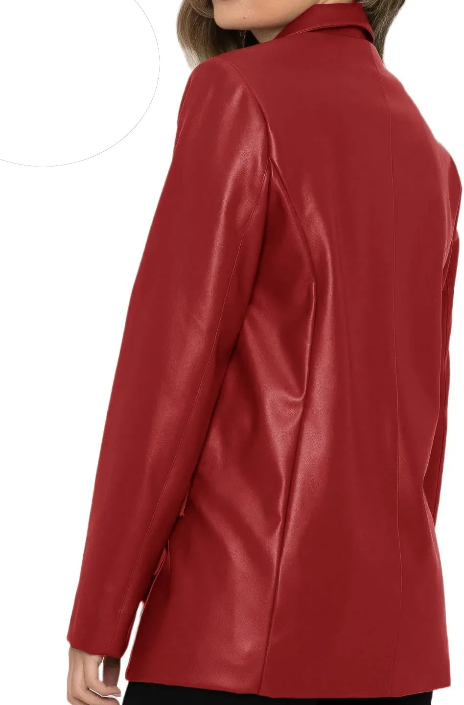 Leather Blazer For Women Real Lambskin 2 Button Casual Leather Jacket Women Classic Womens Leather Blazer