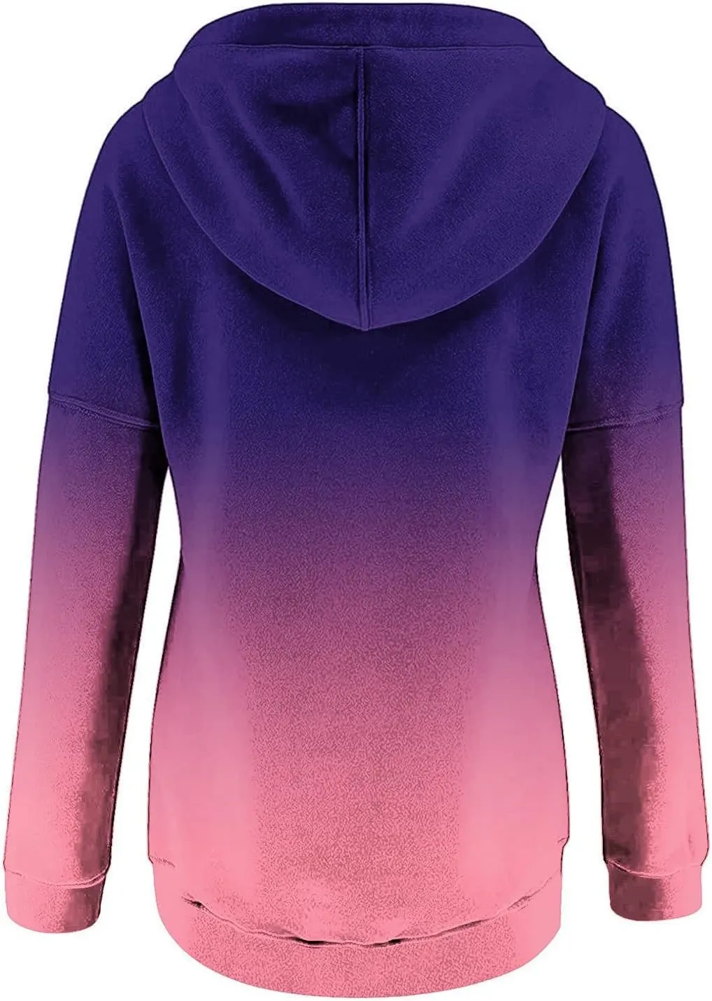 LRMQS Womens Fall Fashion 2024 Button Drawstring Long Sleeve Hoodies Pullover Color Block Casual Trendy Loose Fit Clothes