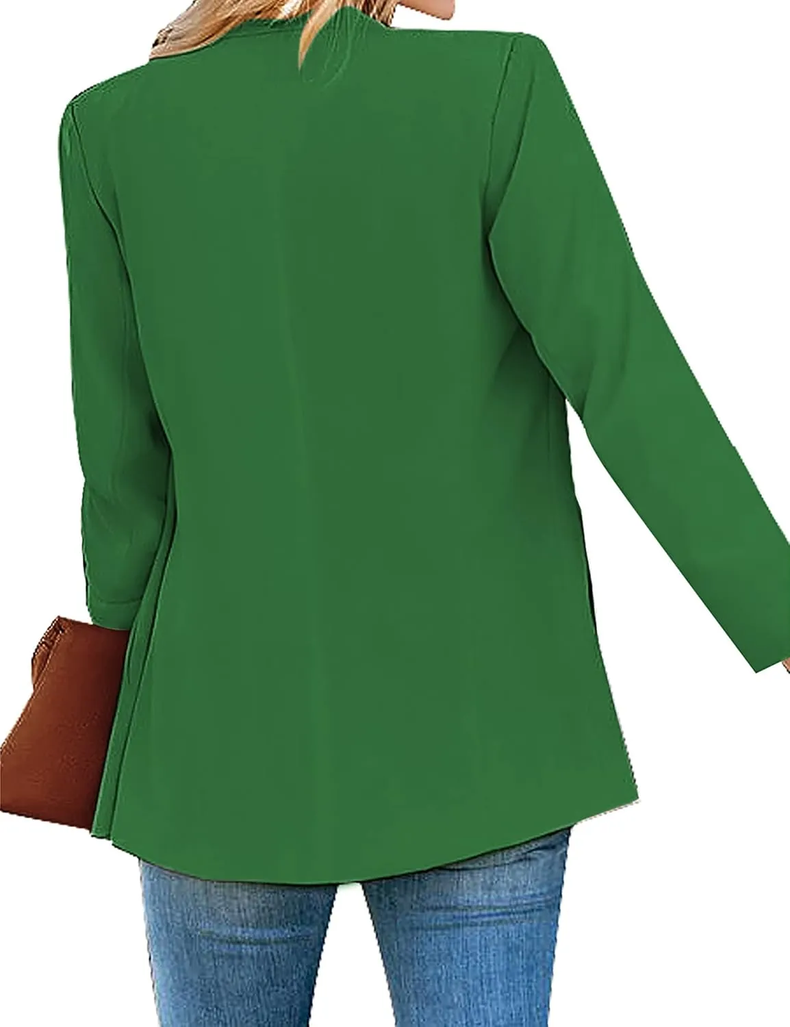 luvamia Women's Casual Long Sleeve Lapel Button Slim Work Office Blazer Jacket
