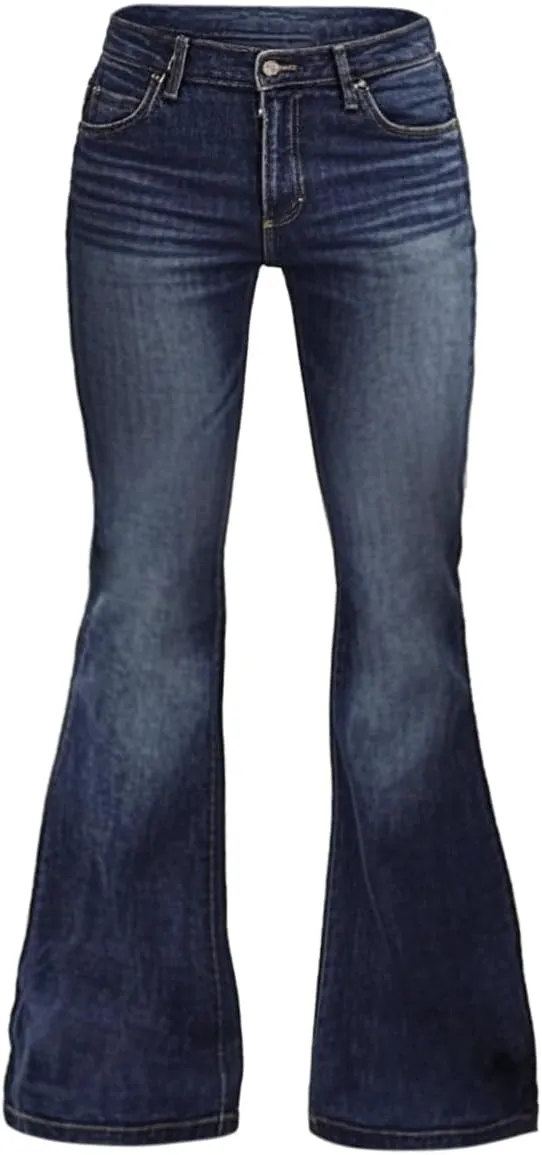 Men's Bell Bottom Jeans 60s 70s Outfits for Men,Mens Flare Jeans Bell Bottoms Pants Blue
