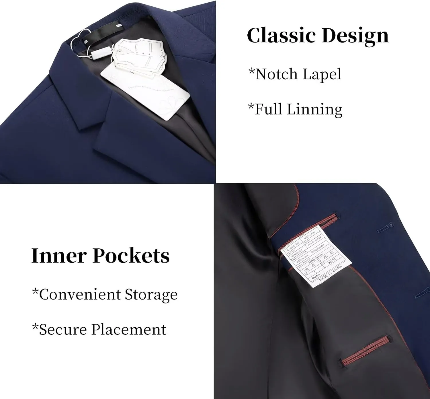 Men's Casual Blazer Suit Jackets Slim Fit Sport Coat Single Breasted Suit Blazers Dinner Party Prom