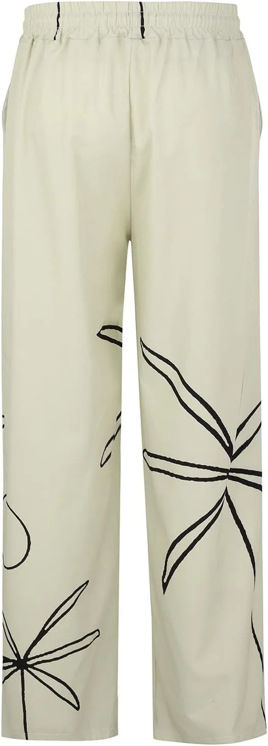 Mens Heavyweight Fleece Cargo Sweatpants Cotton and Linen Pocket Elastic Waist Large Hiking Outdoor Twill Track Pants
