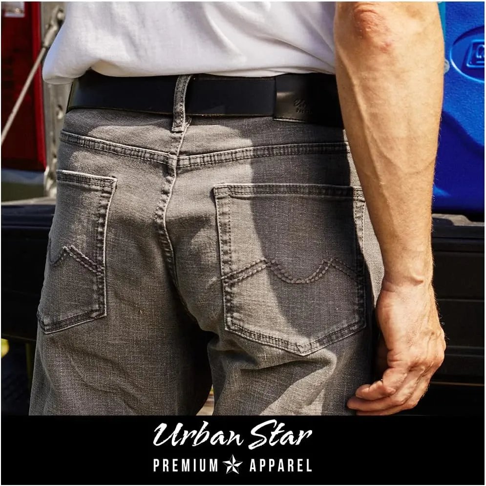 Mens Jeans Relaxed Fit  Straight Leg Stretch Jeans for Men  Ultimate Comfort Superflex Pants