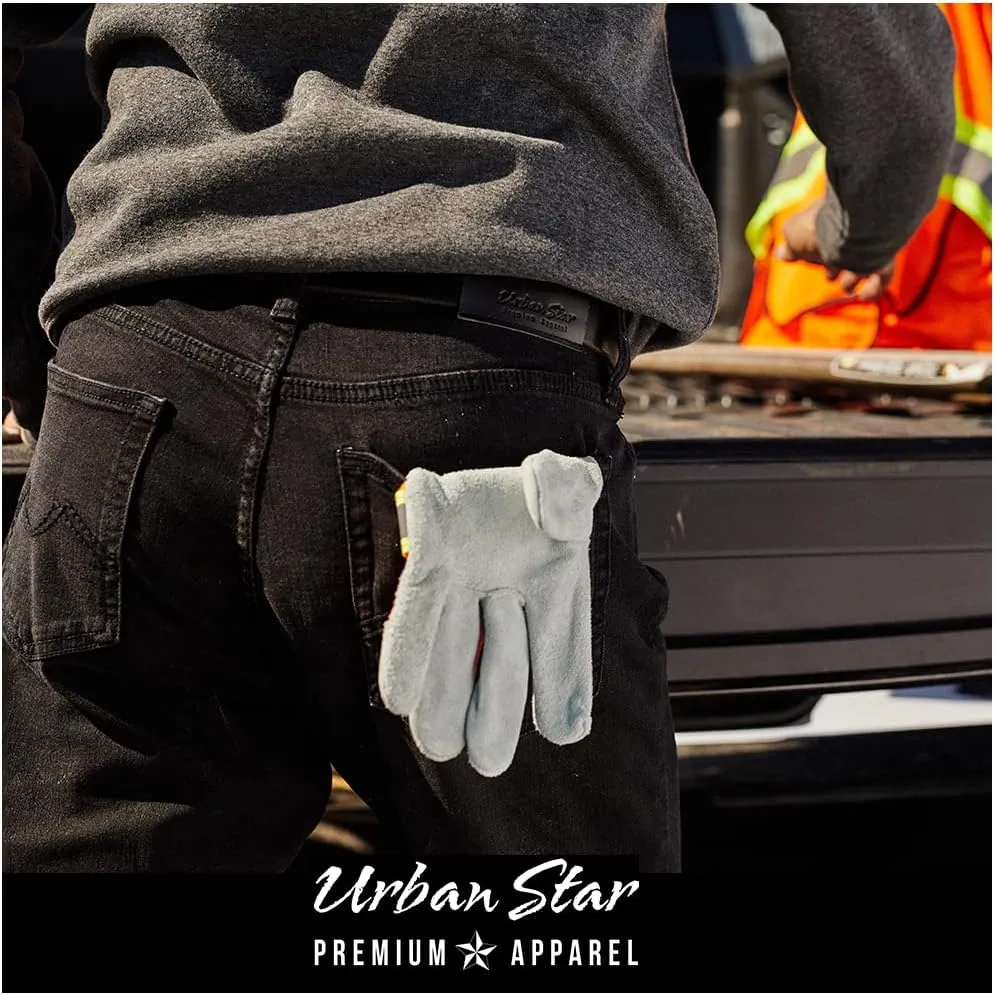 Mens Jeans Relaxed Fit  Straight Leg Stretch Jeans for Men  Ultimate Comfort Superflex Pants