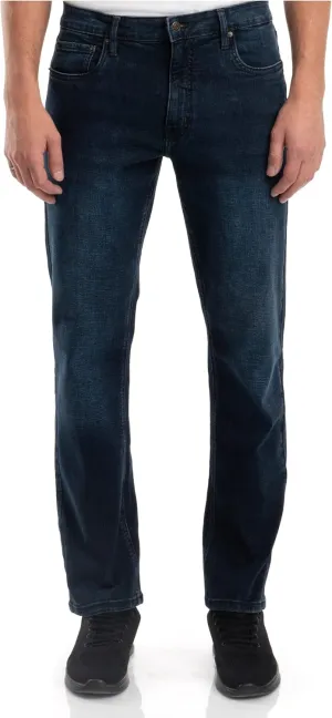 Mens Jeans Relaxed Fit  Straight Leg Stretch Jeans for Men  Ultimate Comfort Superflex Pants