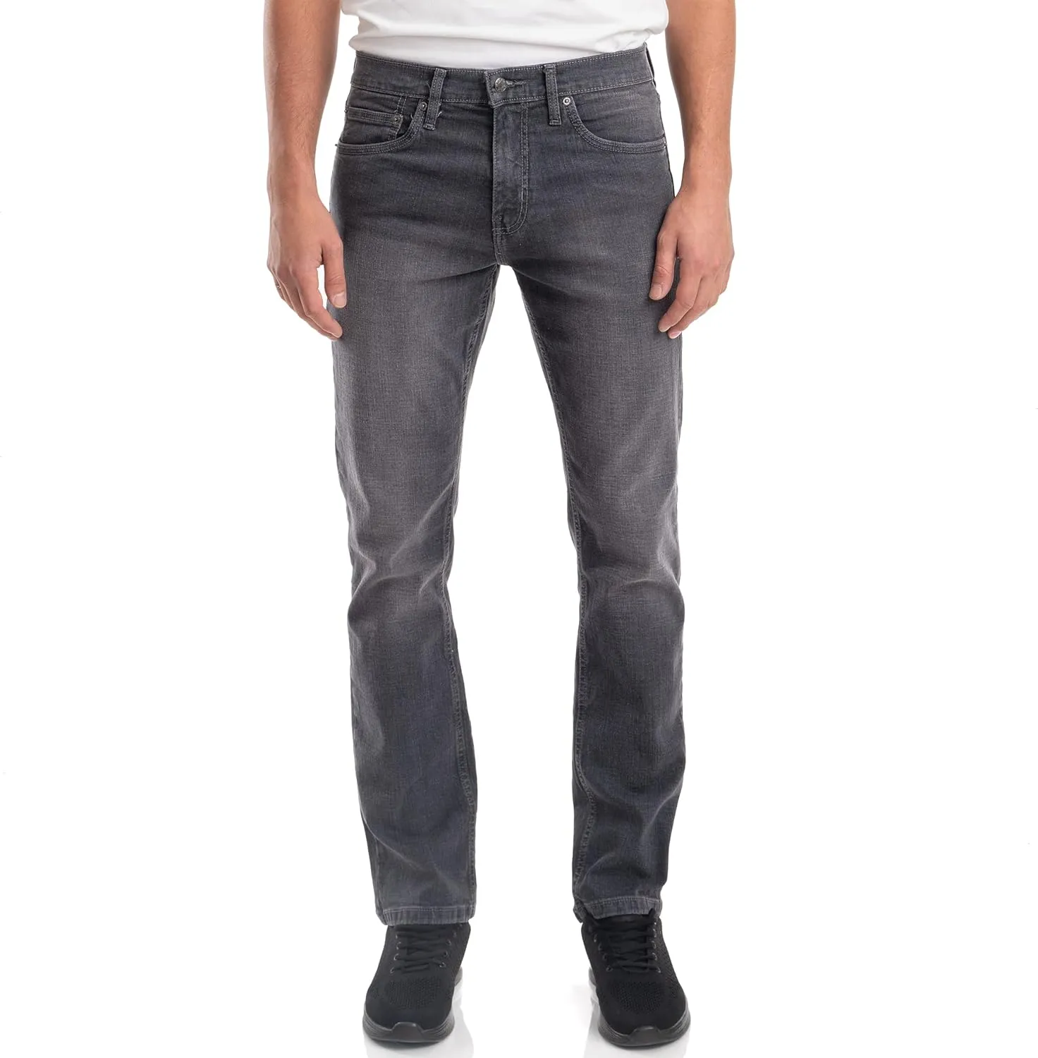 Mens Jeans Relaxed Fit  Straight Leg Stretch Jeans for Men  Ultimate Comfort Superflex Pants