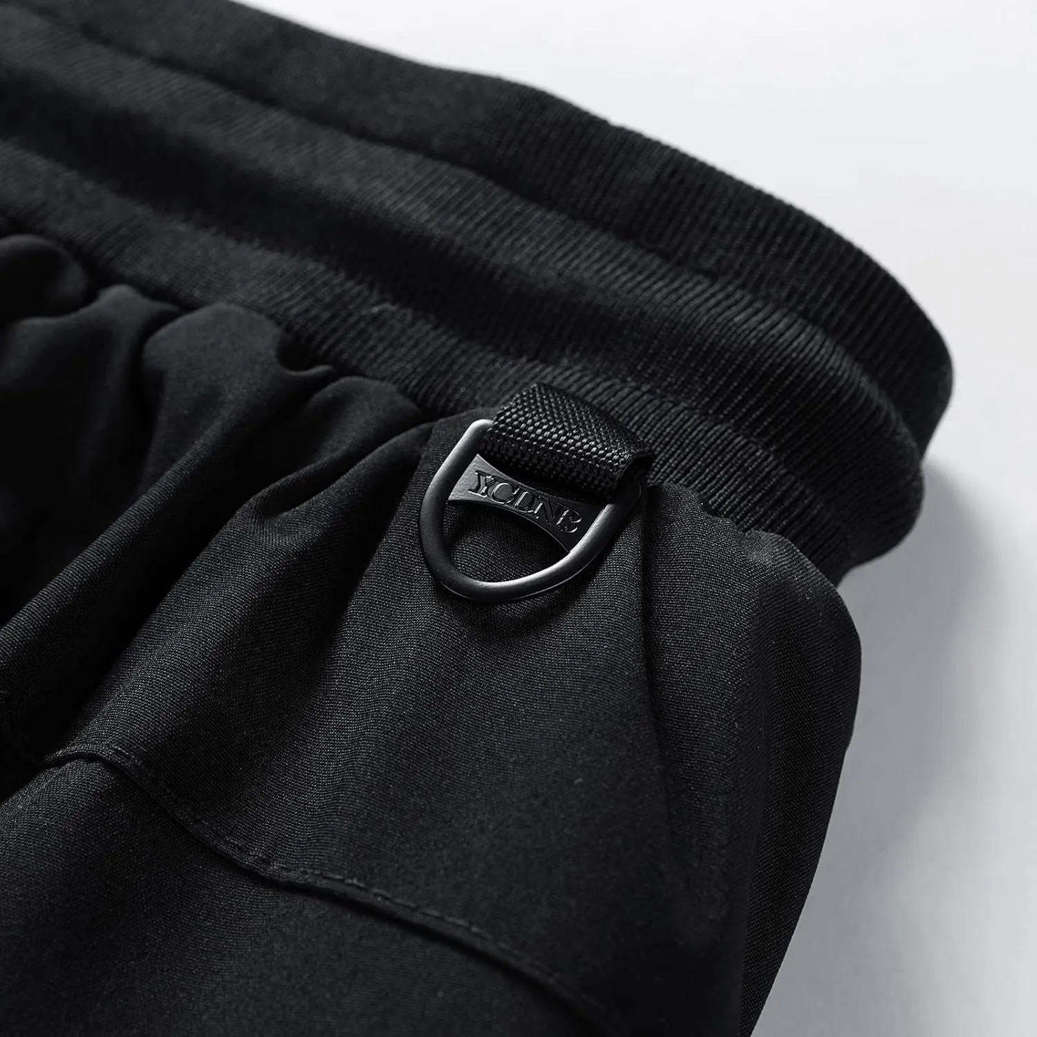 Mens Jogger Pants Drawstring Elastic Waist Solid Plush Thickened Sport Pant Casual Loose Fitness Sport Sweatpants