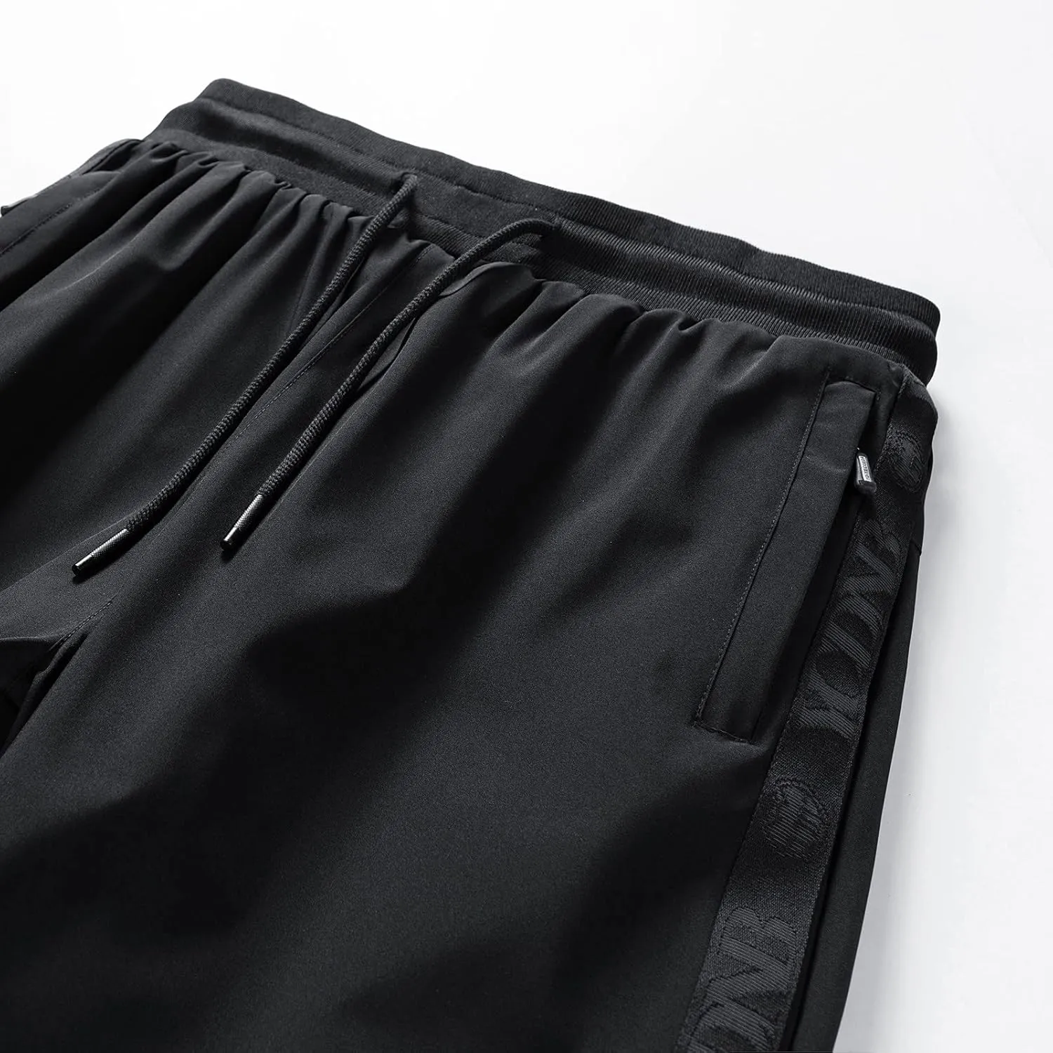 Mens Jogger Pants Drawstring Elastic Waist Solid Plush Thickened Sport Pant Casual Loose Fitness Sport Sweatpants