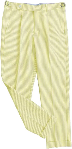 Men's Seersucker Pants Slim Fit Pants Casual Work Long Pants Wedding Parties Stripe Dress Pants